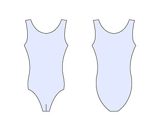 Balletpak Tank, brede band, hoge rug Paraddy - Boys