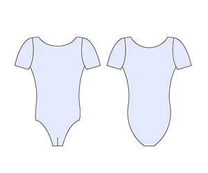 Balletpak Korte mouw, hoge rug Paraddy - Men