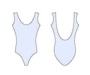 Balletpak Tank, brede band, lage rug Paraddy - Ladies