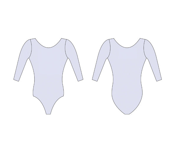 3/4 mouw, boothals - Girls