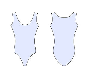 Balletpak Tank, brede band, hoge rug Paraddy - Ladies